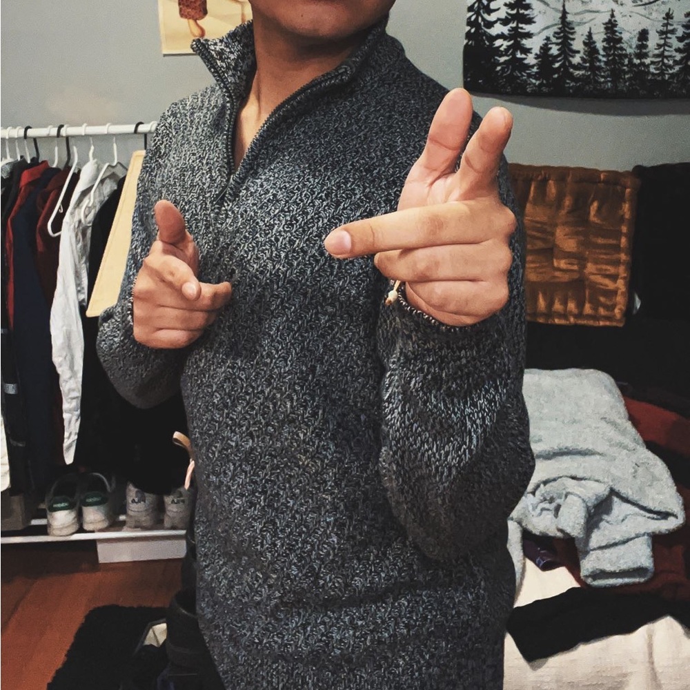 Calvin Klein Gray Speckled Sweater